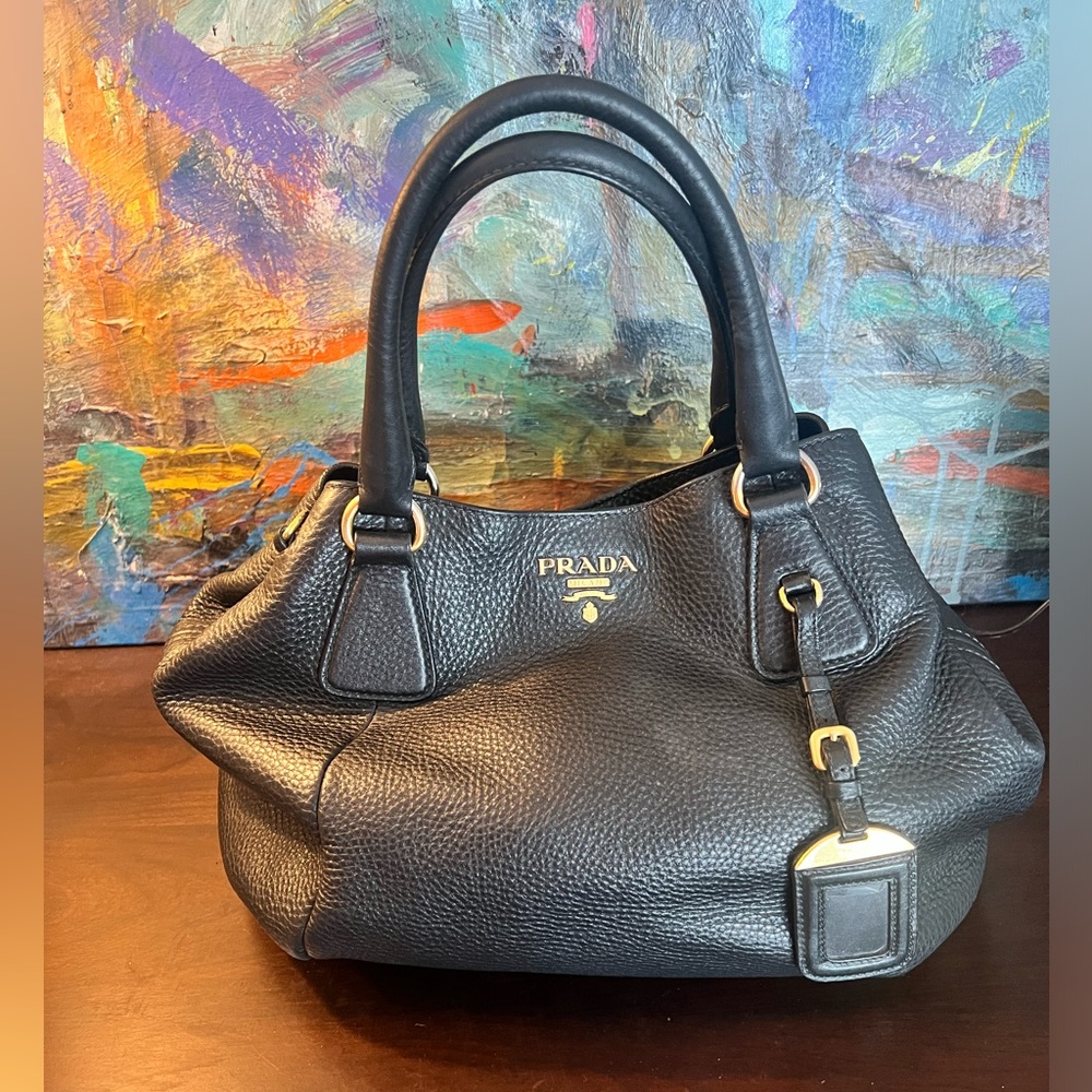 Prada Vitello Daino Handle Bag
